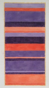 3.5x7 Purple and Coral Stripe