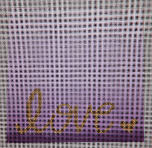 New “Love” canvases make great wedding pillows or birth announcements