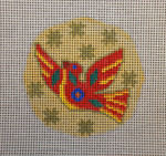 RO-012 Mexican red bird with gold stars